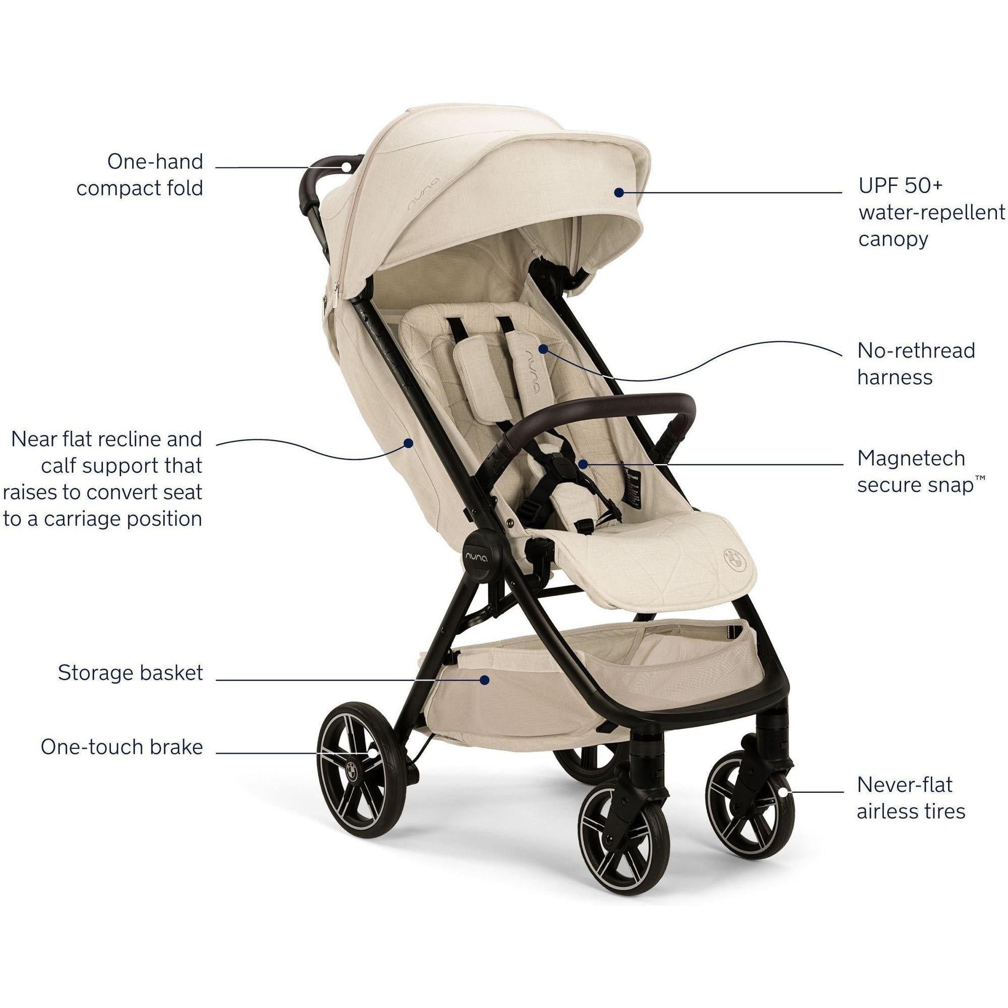Nuna x BMW TRVL LX Stroller + Carry Bag — Cozy Kids Furniture