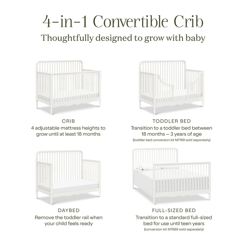 Namesake Liberty 4-in-1 Convertible Spindle Crib