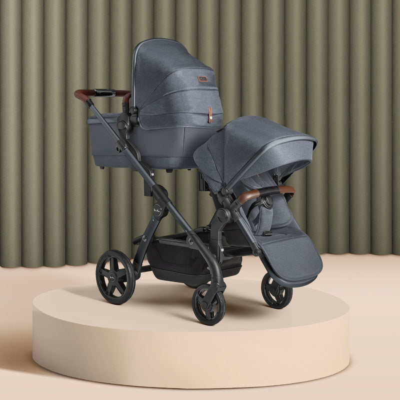 silver cross coast double stroller Silver Cross Wave Tandem Seat with Sustainable Fabrics — Cozy Kids Furniture