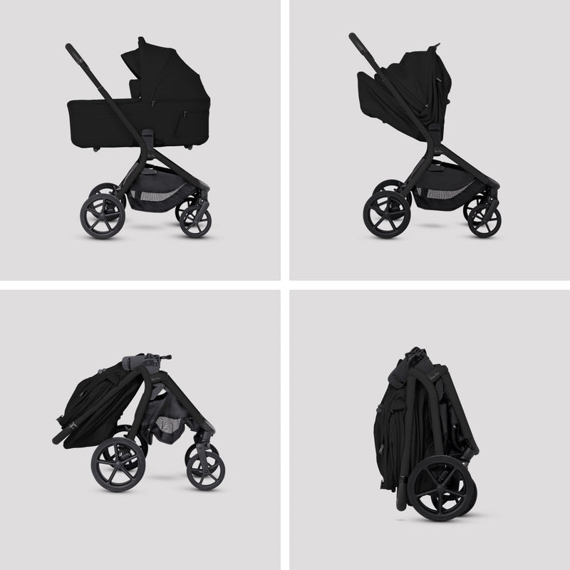 Silver Cross Breez Compact Stroller + Folding Bassinet Bundle