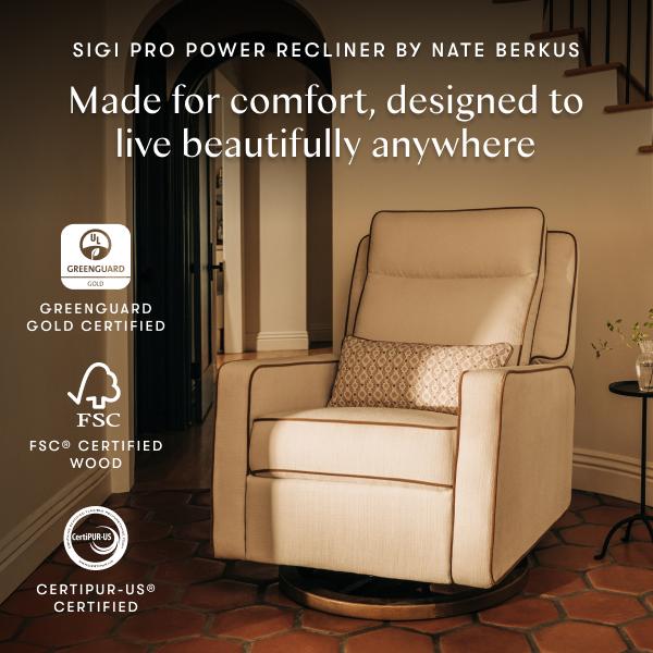 Nate Berkus x Babyletto Sigi Pro Power Recliner