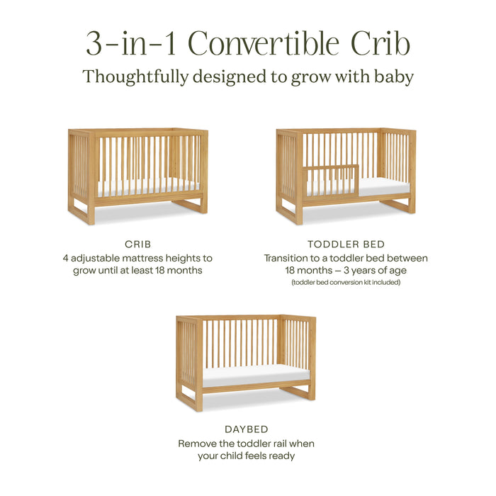 Namesake Nantucket 3-in-1 Convertible Crib with Toddler Bed Conversion Kit