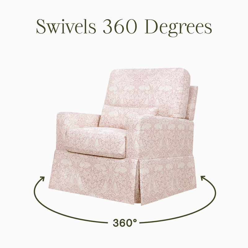 Morris & Co. x Namesake Crawford Pillowback Comfort Swivel Glider