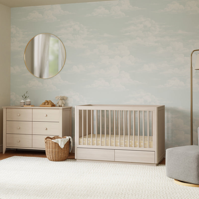 Babyletto Bento 3-in-1 Convertible Storage Crib with Toddler Bed Conversion Kit