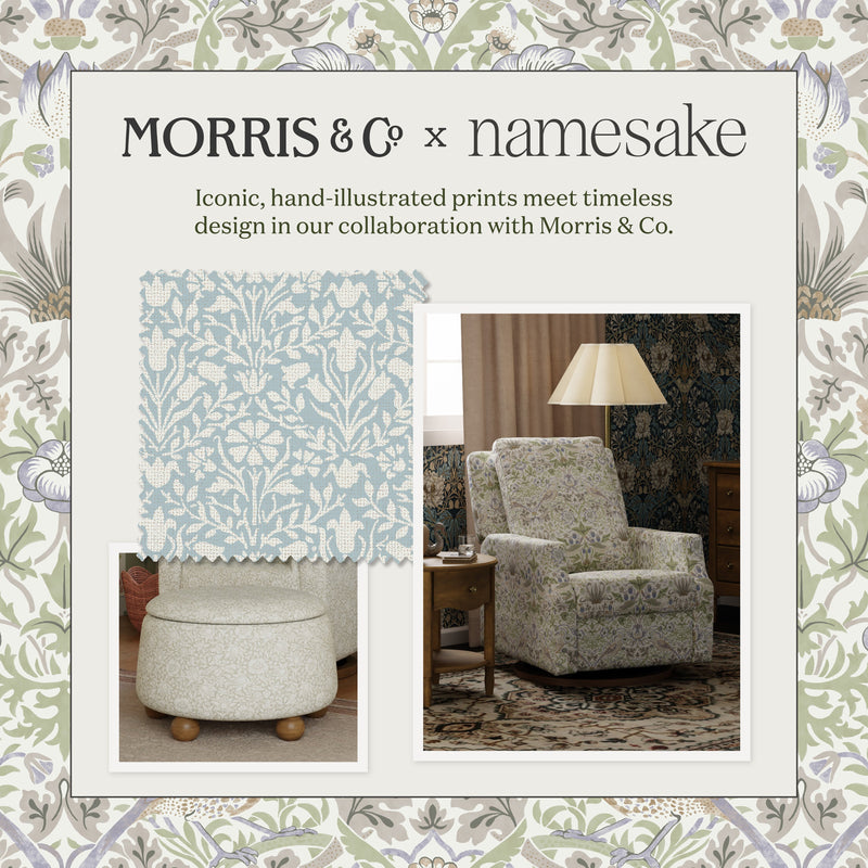 Morris & Co. x Namesake Tuffet Storage Ottoman