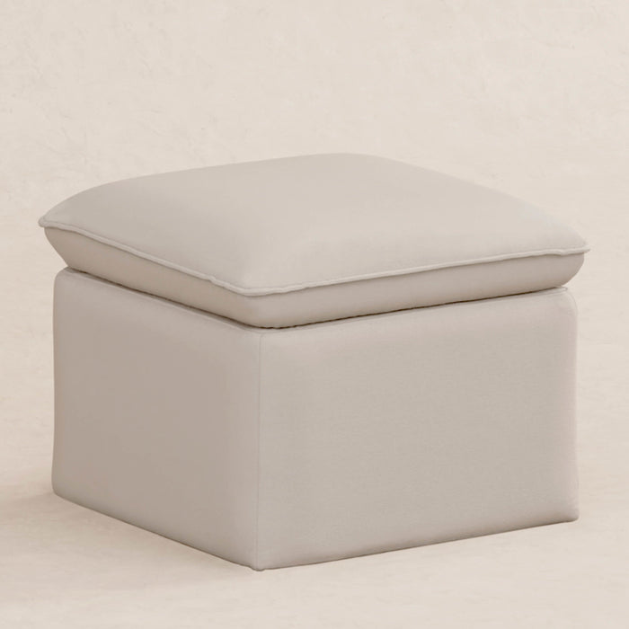 Babyletto Cali Storage Ottoman in Eco-Performance Fabric | Water Repellent & Stain Resistant