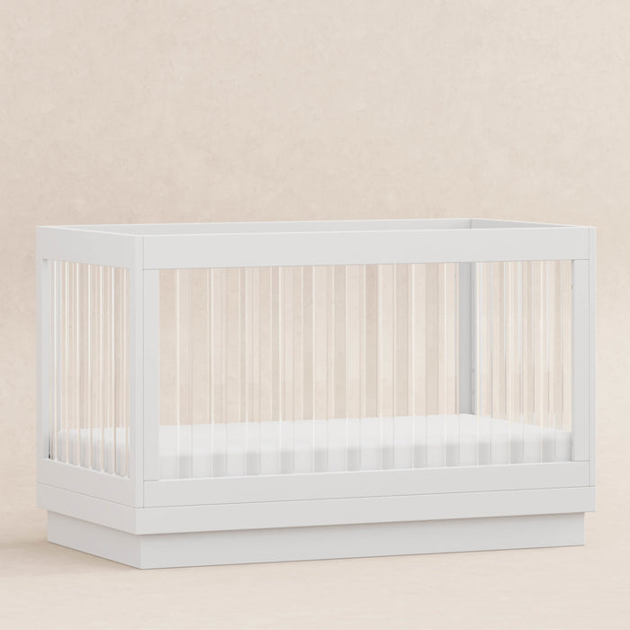 Babyletto Harlow Acrylic 3-in-1 Convertible Crib with Toddler Bed Conversion Kit