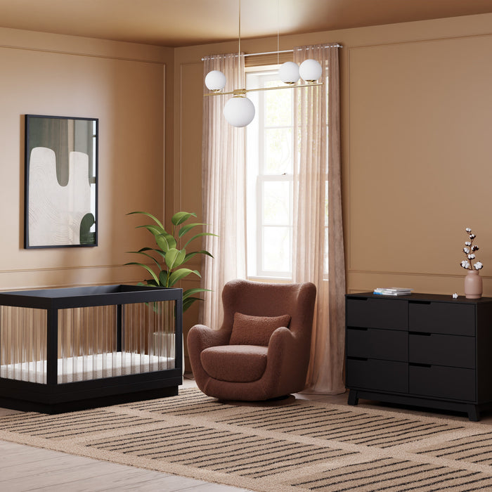 Babyletto Solstice Swivel Glider in Teddy Loop