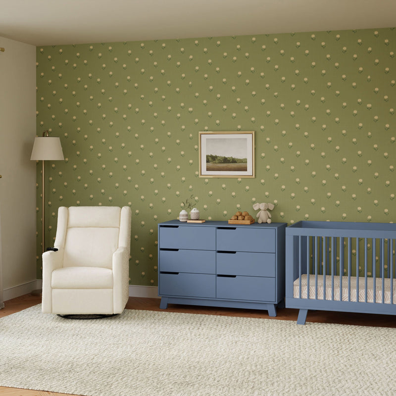 Babyletto Kiwi Deluxe Power Recliner & Swivel Glider with Heat and Massage