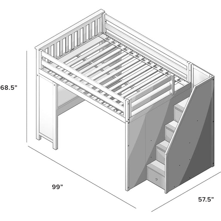 Jackpot Deluxe Fulham Full Size Loft with Staircase + Desk