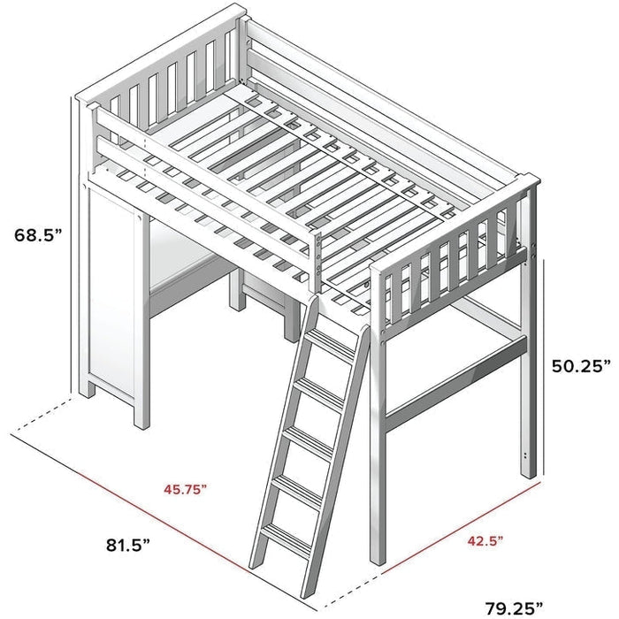 Jackpot Deluxe Canterbury All-in-One Study Loft Bed