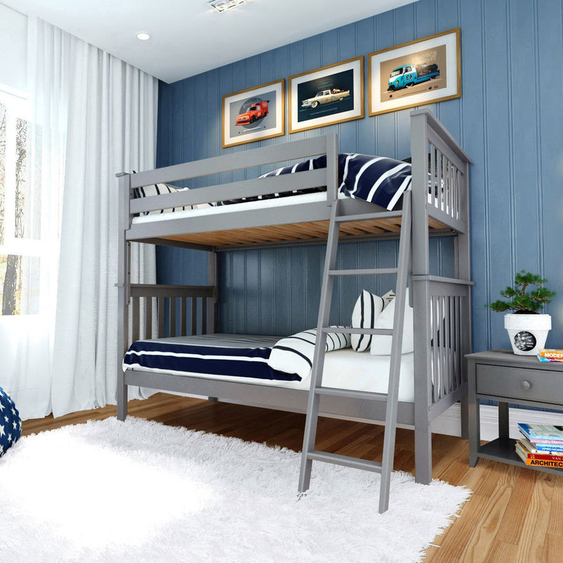 Jackpot Deluxe Bristol Twin over Twin Bunk with Angle Ladder