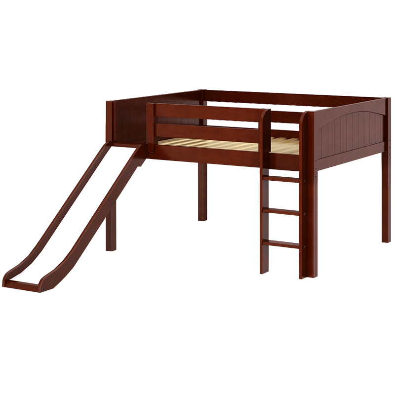 Maxtrix Full Low Loft Bed with Slide