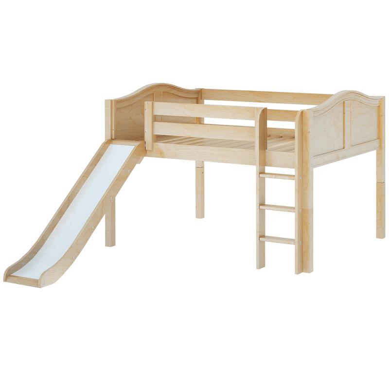 Maxtrix Full Low Loft Bed with Slide