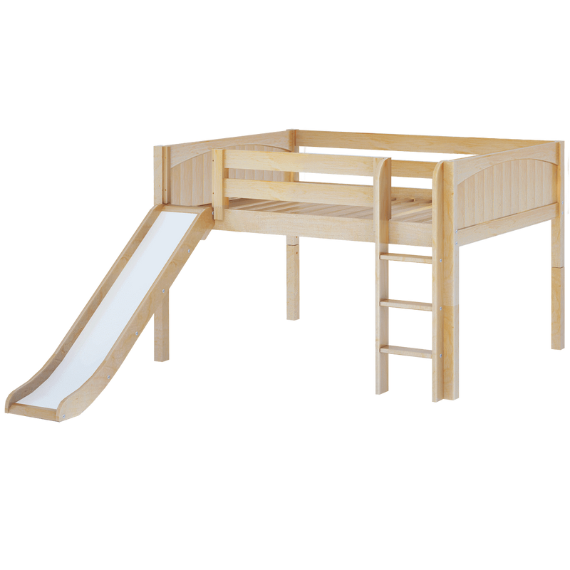 Maxtrix Full Low Loft Bed with Slide