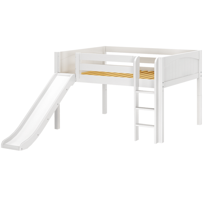 Maxtrix Full Low Loft Bed with Slide
