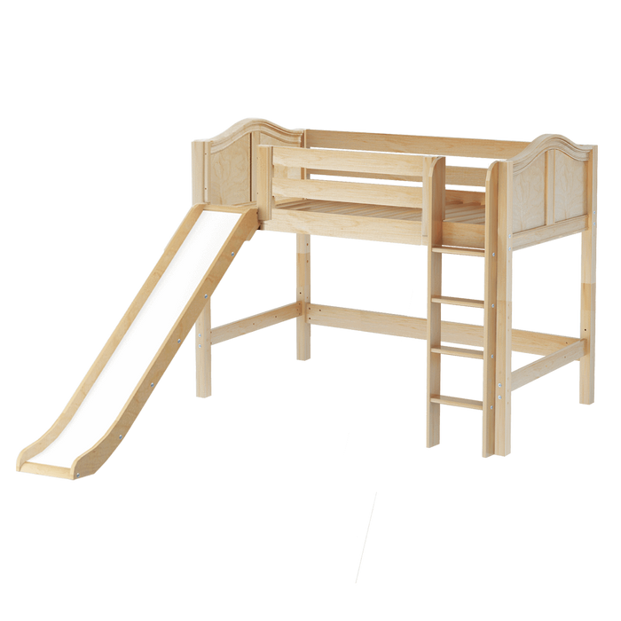 Maxtrix Twin Mid Loft Bed with Slide