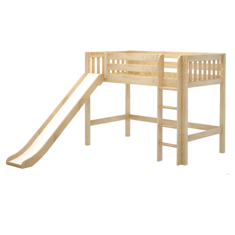 Maxtrix Twin Mid Loft Bed with Slide