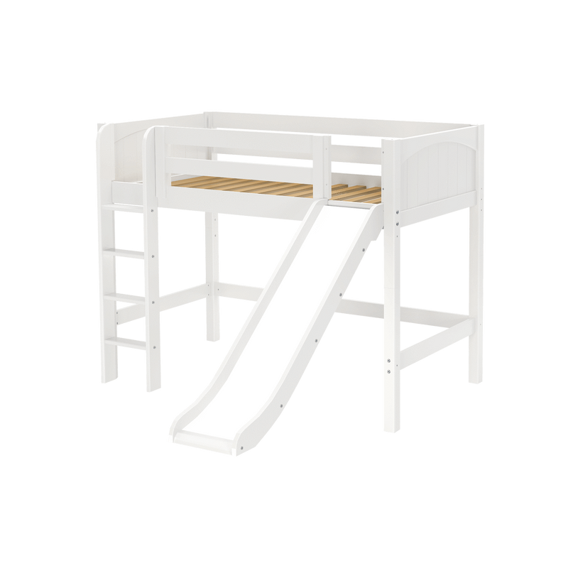 Maxtrix Twin Mid Loft Bed with Slide