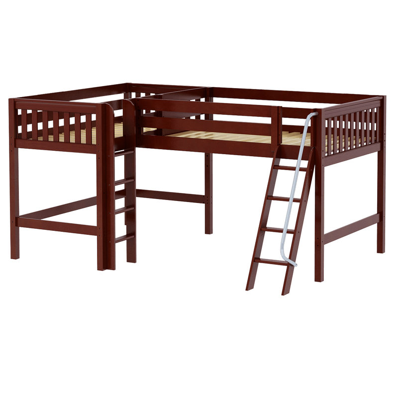 Maxtrix Twin Full Medium Corner Loft Bed