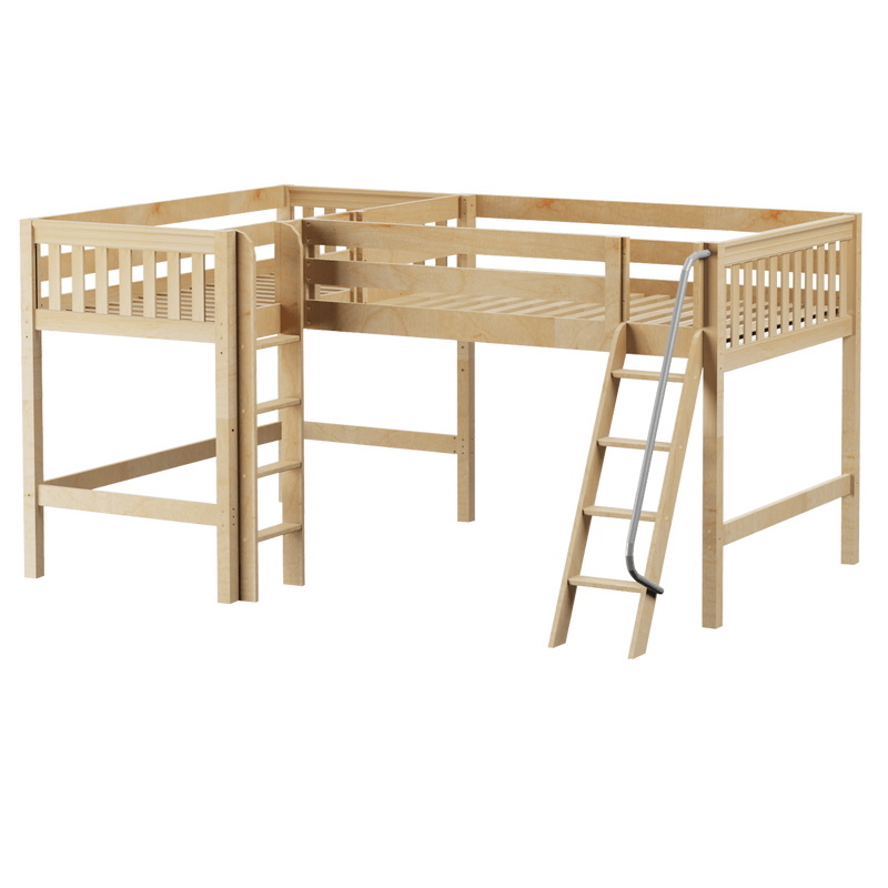 Maxtrix Twin Full Medium Corner Loft Bed