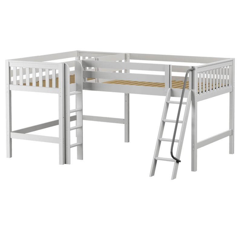 Maxtrix Twin Full Medium Corner Loft Bed