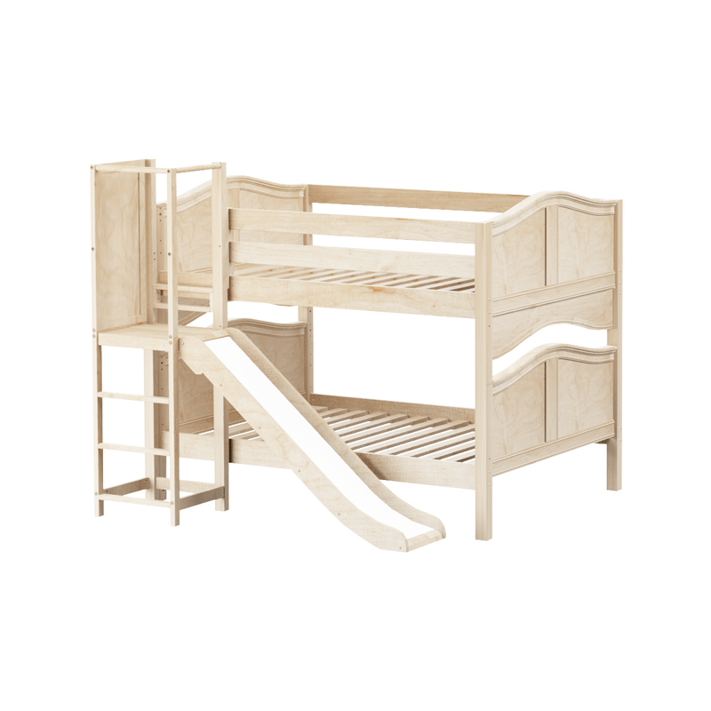 Maxtrix Full Low Bunk Bed with Slide Platform