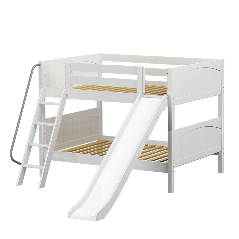 Maxtrix Full Low Bunk Bed with Slide