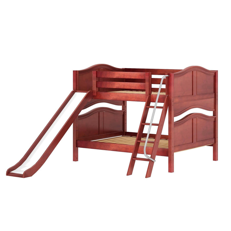 Maxtrix Full Low Bunk Bed with Slide