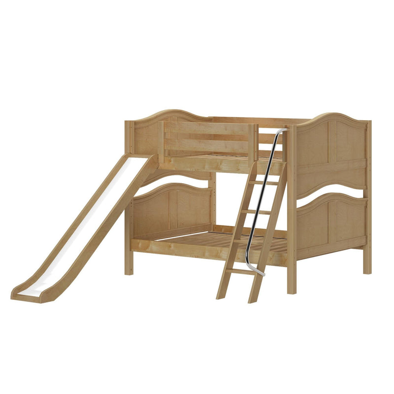 Maxtrix Full Low Bunk Bed with Slide