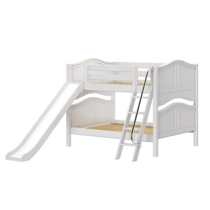 Maxtrix Full Low Bunk Bed with Slide