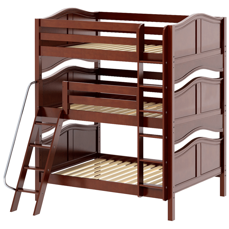 Maxtrix Full Triple Bunk Bed with Straight Ladder