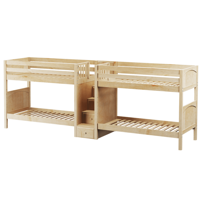 Maxtrix Twin Medium Quadruple Bunk Bed with Stairs