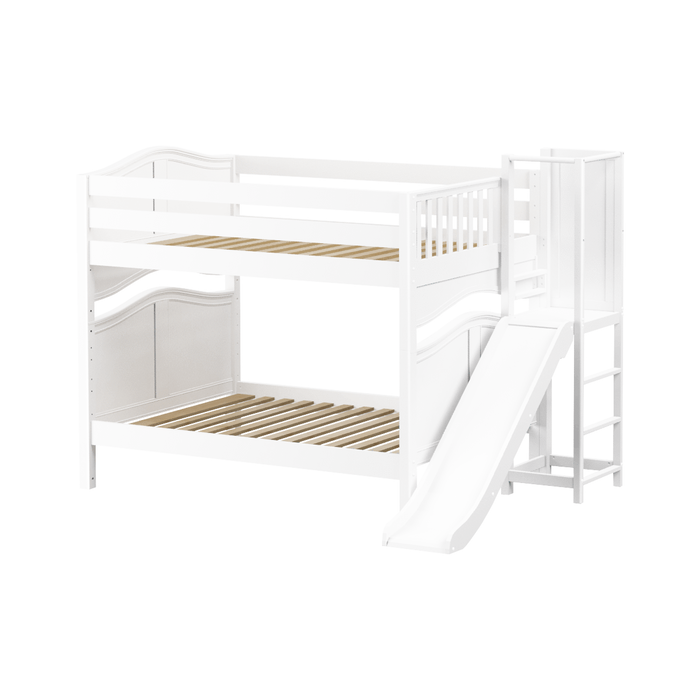 Maxtrix Full Medium Bunk Bed with Slide Platform