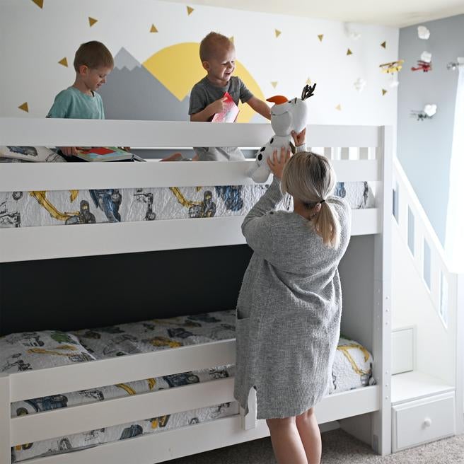 Maxtrix Twin Medium Bunk Bed with Stairs