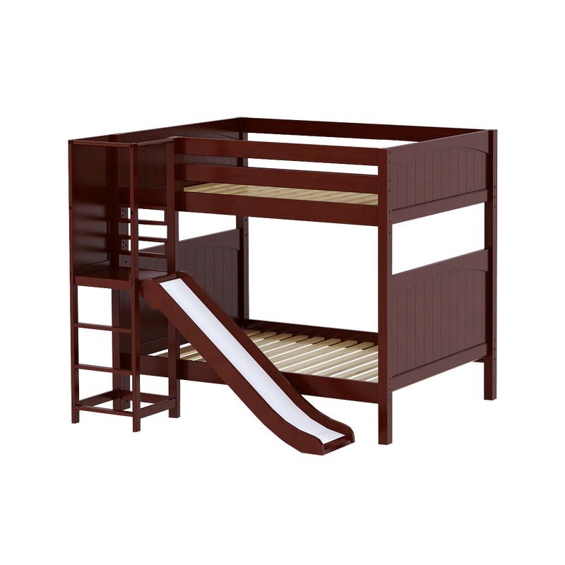 Maxtrix Full High Bunk Bed with Slide Platform