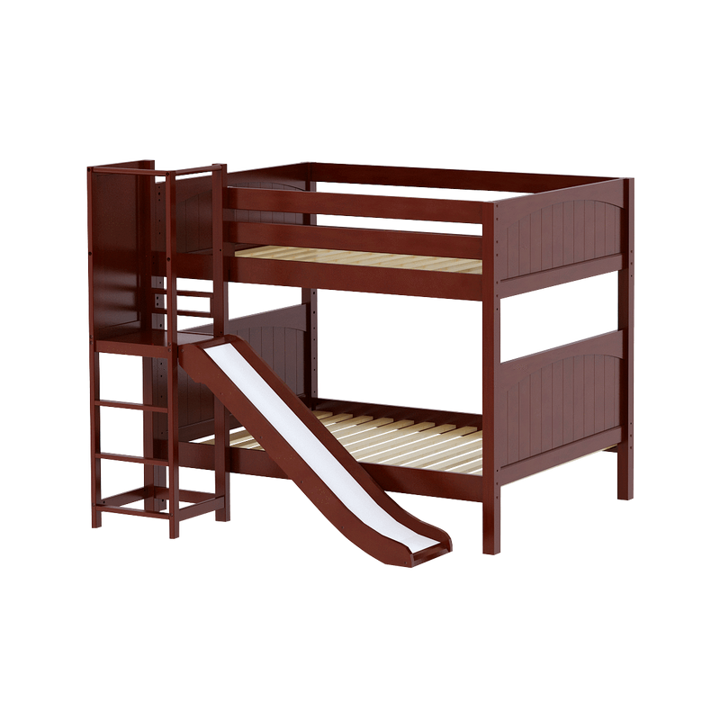 Maxtrix Full Medium Bunk Bed with Slide Platform
