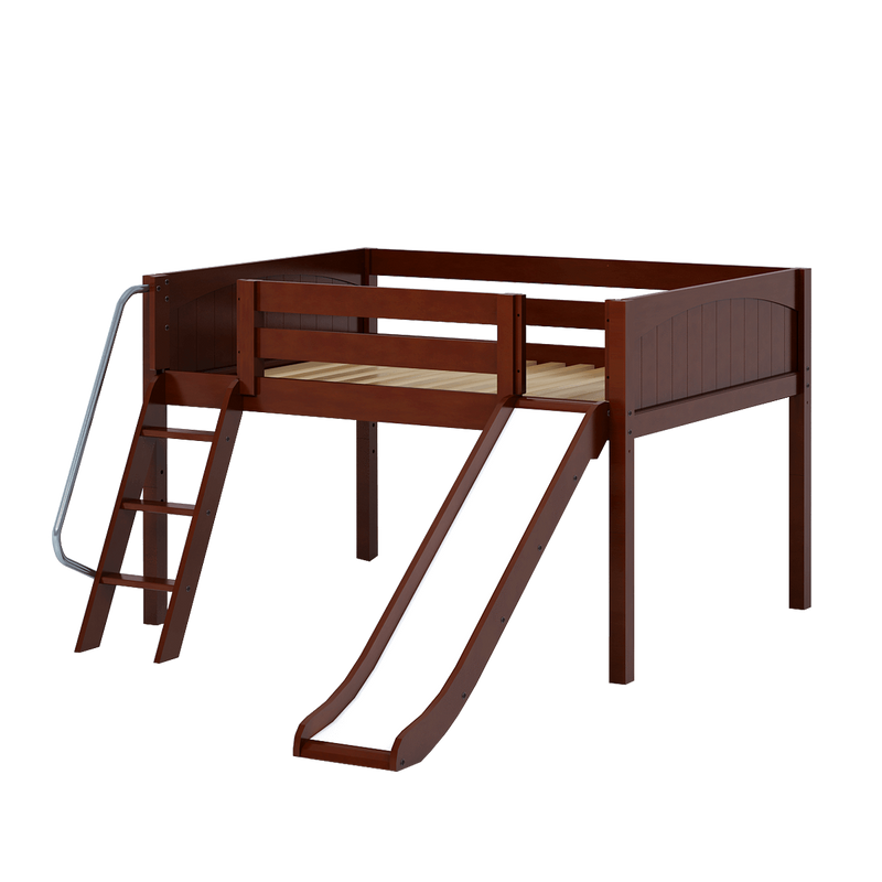 Maxtrix Full Low Loft Bed with Slide