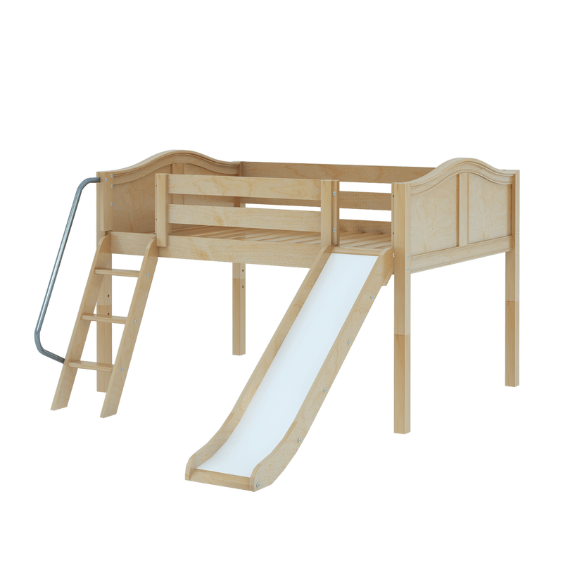 Maxtrix Full Low Loft Bed with Slide