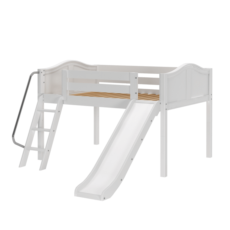 Maxtrix Full Low Loft Bed with Slide