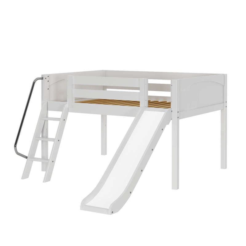 Maxtrix Full Low Loft Bed with Slide
