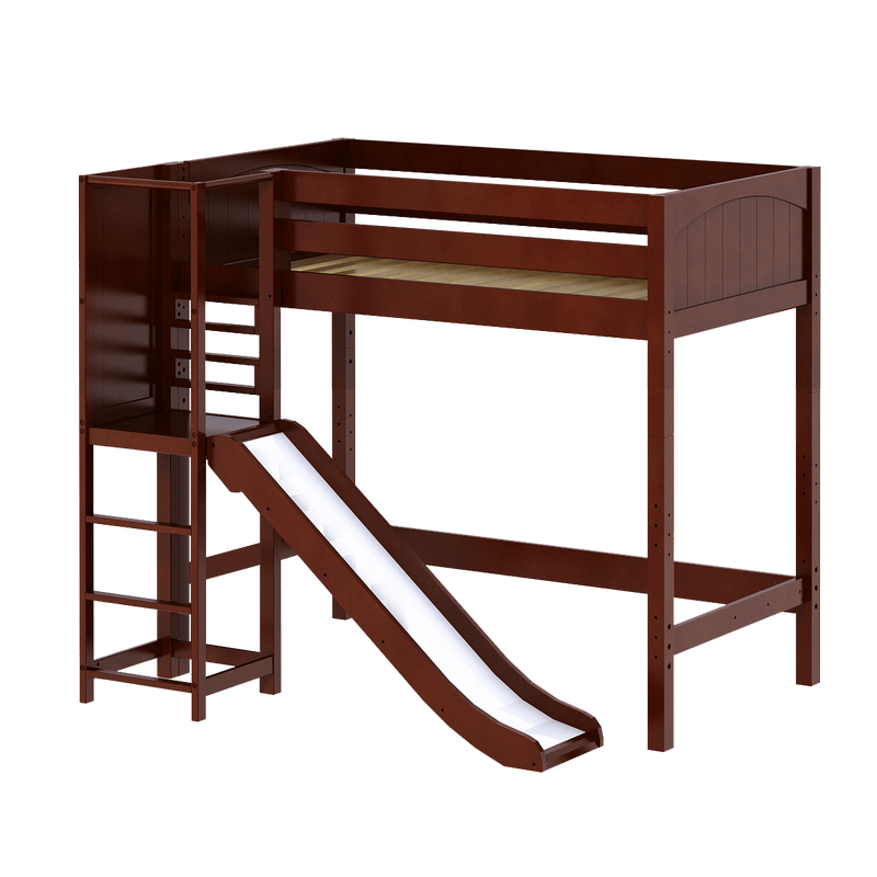 Maxtrix Twin High Loft Bed with Slide Platform