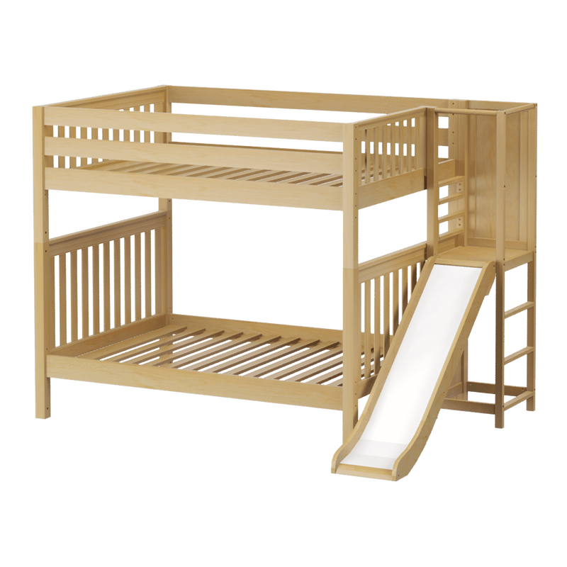 Maxtrix Full High Bunk Bed with Slide Platform