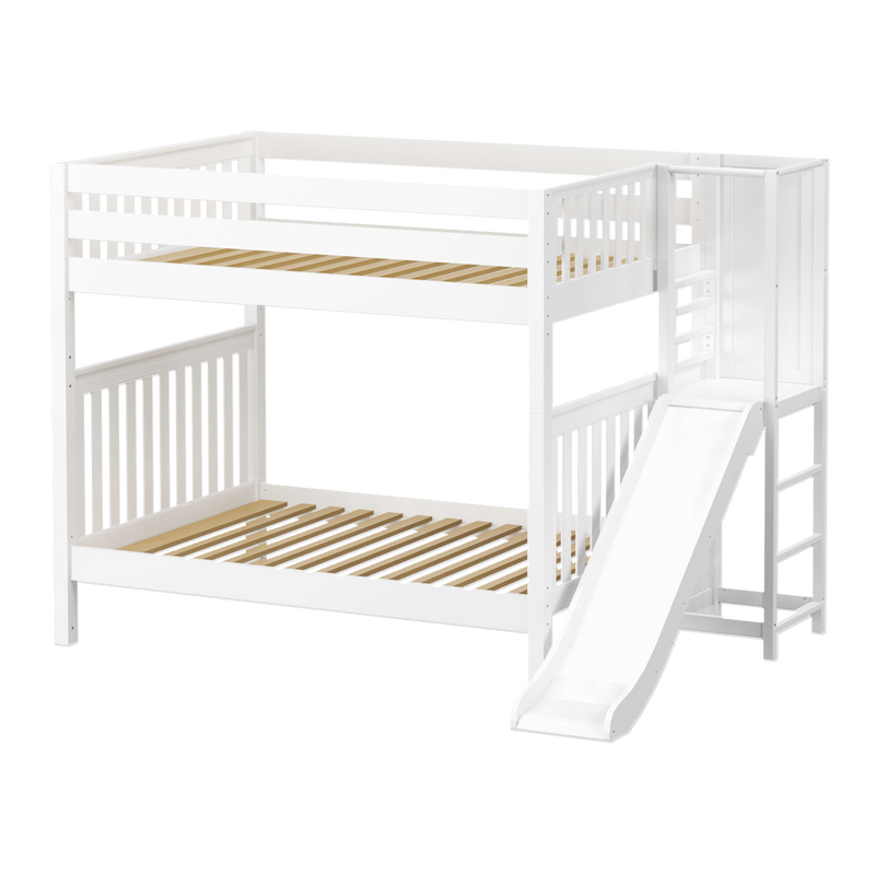 Maxtrix Full High Bunk Bed with Slide Platform