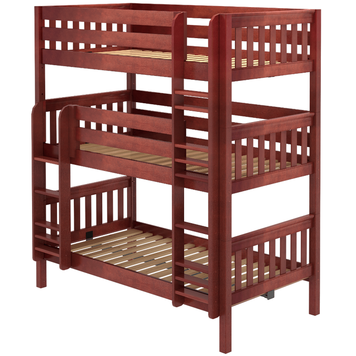 Maxtrix Twin Triple Bunk Bed with Ladder
