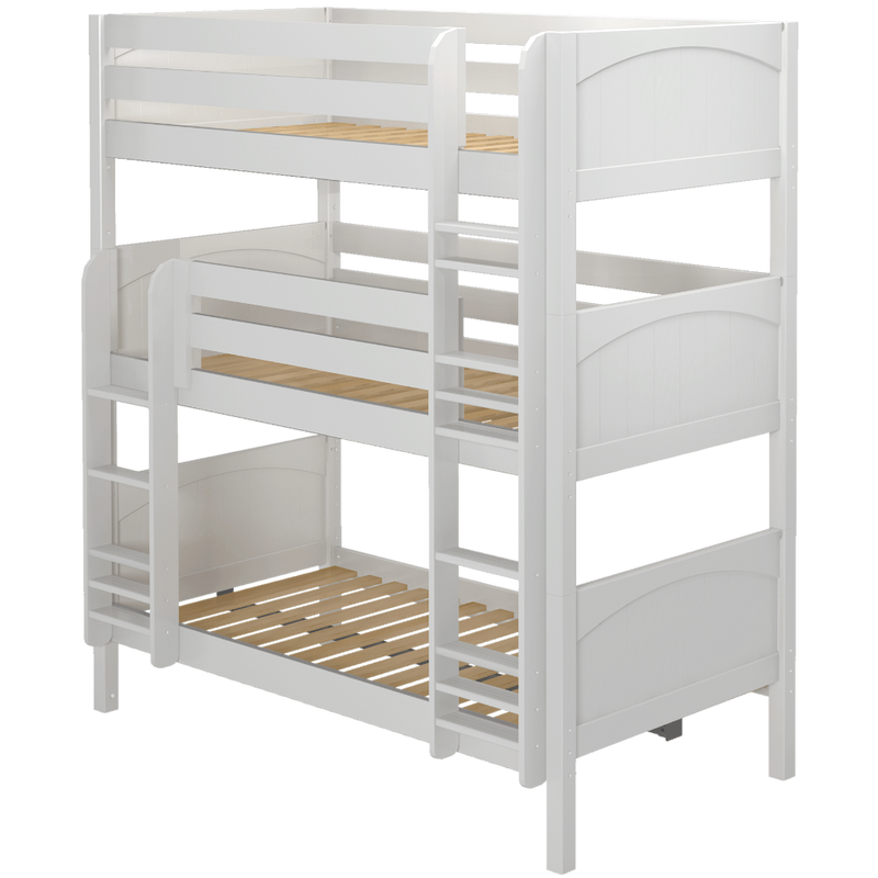 Maxtrix Twin Triple Bunk Bed with Ladder