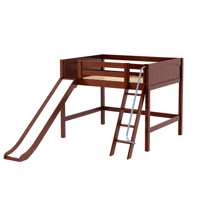 Maxtrix Full Mid Loft Bed with Slide