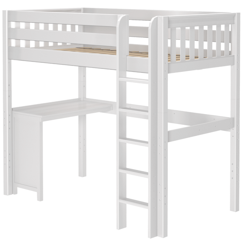 Maxtrix Twin High Loft Bed + Corner Desk