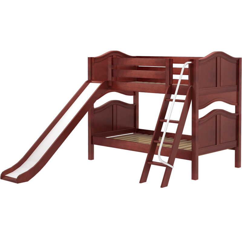 Maxtrix Twin Low Bunk Bed with Slide