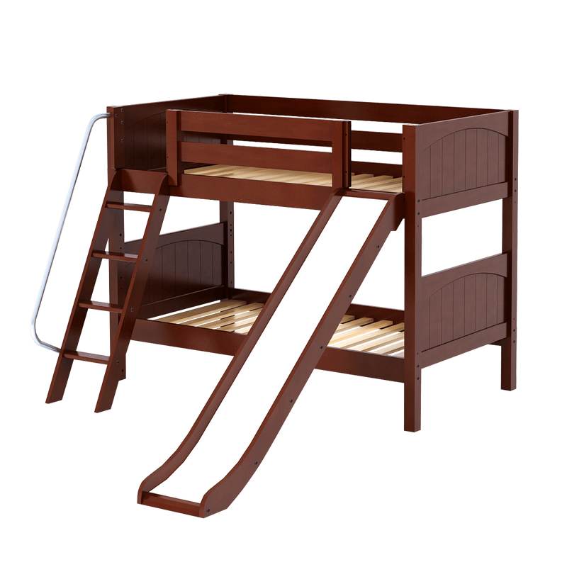 Maxtrix Twin Low Bunk Bed with Slide
